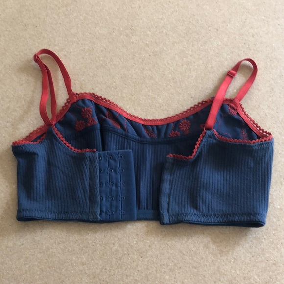 Vintage Y2K Victoria Secrets Country denim stretch crop top bustier - Picture 3 of 16